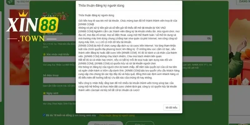Đăng Ký Xin88 - Hướng Dẫn Chi Tiết Tạo Tài Khoản Trong 3 Phút 4 Lưu Ý Quan Trọng Bảo Mật Và Tuân Thủ Quy Định