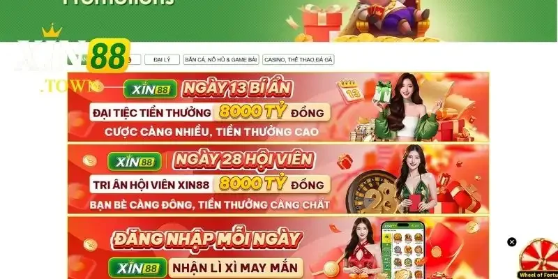 TRANG CHỦ 30 Khuyến mãi hấp dẫn tại nhà cái xin88